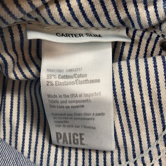 Paige Carter High-Rise Slim Button-Closure Jean, Size 29 - Picture 8 of 14